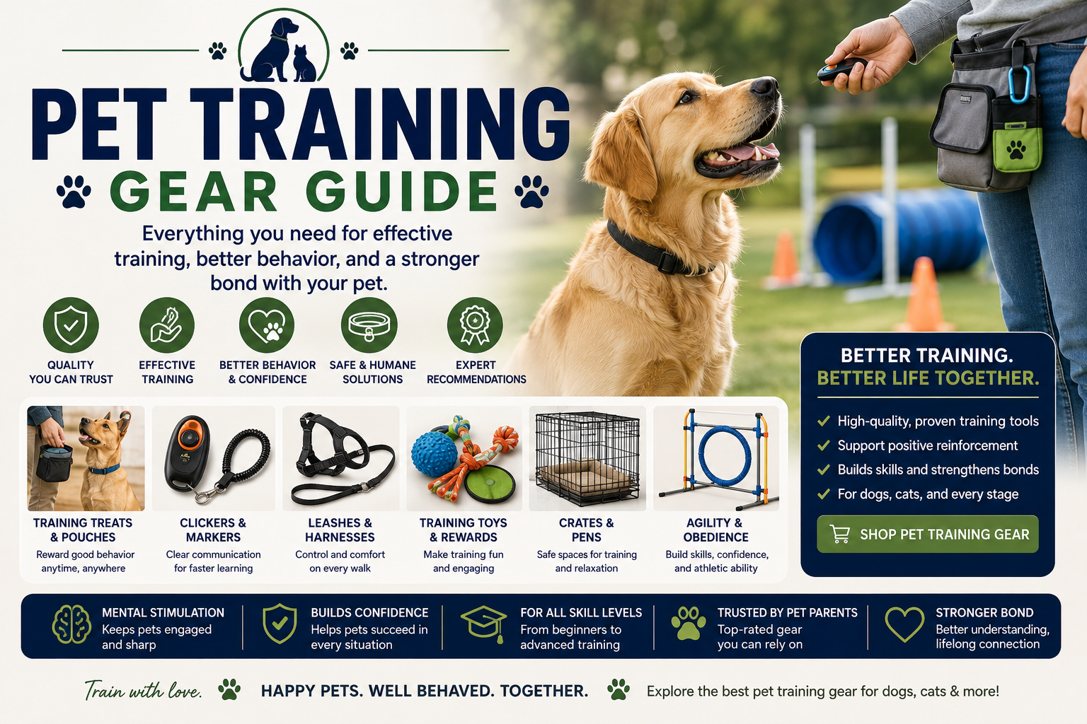 Pet Training buying guide and pet product selection advice